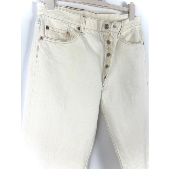 Levi's Men's Straight Jeans in White - Picture 7 of 10